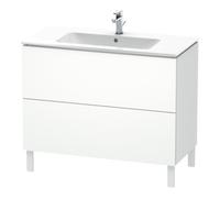 Duravit Duravit Meuble sous lavabo L-Cube 102x48,1 cm, blanc mat, 2 tiroirs, vertical Quantité:1
