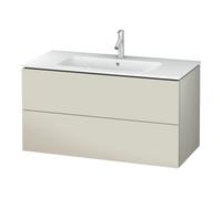 L-Cube Duravit vasque LC624209191 102 x 48, 2000 cm, taupe mat, 2 tiroirs, suspendu
