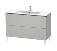 Duravit Duravit Meuble sous lavabo L-Cube 122x48,1 cm, béton gris, 2 tiroirs, sur pied Quantité:1