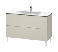 Duravit Duravit Meuble sous lavabo L-Cube 122x48,1 cm, taupe mat, 2 tiroirs, sur pied Quantité:1