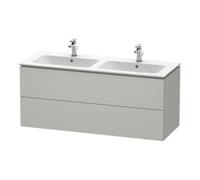 Duravit Duravit Meuble sous lavabo L-Cube 129x48,1x55 cm, 2 tiroirs, suspendu, béton gris Quantité:1