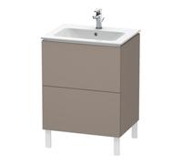 Duravit Duravit Meuble sous lavabo L-Cube 62x48,1 cm, bas mat, 2 tiroirs, sur pied Quantité:1