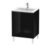 Duravit Duravit Meuble sous lavabo L-Cube 62x48,1 cm, blanc brillant, 2 tiroirs, sur pied Quantité:1