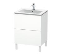 Duravit Duravit Meuble sous-lavabo L-Cube 62x48,1 cm, blanc mat, 2 tiroirs, sur pied Quantité:1