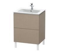 Duravit Duravit Meuble sous lavabo L-Cube 62x48,1 cm, lin, 2 tiroirs, sur pied Quantité:1