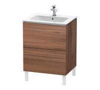 Duravit Duravit Meuble sous lavabo L-Cube 62x48,1 cm, noyer naturel, 2 tiroirs, sur pied Quantité:1