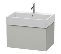 Duravit Meuble sous-vasque L-Cube LC617600707, 1 tiroir, 68,4×45,9 cm, gris béton mat, suspendu