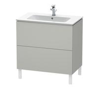 Duravit Duravit Meuble sous-lavabo L-Cube 82x48,1 cm, béton gris, 2 tiroirs, sur pied Quantité:1