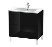 Duravit Duravit Meuble sous lavabo L-Cube 82x48,1 cm, blanc brillant, 2 tiroirs, sur pied Quantité:1
