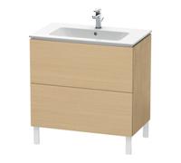 Duravit Duravit Meuble sous lavabo L-Cube 82x48,1 cm, chêne naturel, 2 tiroirs, sur pied Quantité:1