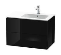 Duravit Duravit Meuble sous lavabo L-Cube 82x48,1x55 cm, 2 tiroirs, évier à droite, noir brillant Quantité:1