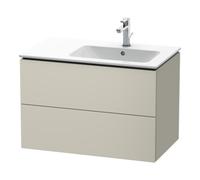 Duravit Duravit Meuble sous lavabo L-Cube 82x48,1x55 cm, 2 tiroirs, évier à droite, Tau mat Quantité:1