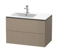 Duravit Duravit Meuble sous lavabo L-Cube 82x48,1x55 cm, 2 tiroirs, évier à gauche, lin Quantité:1