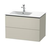 Duravit Duravit Meuble sous-lavabo L-Cube 82x48,1x55 cm, 2 tiroirs, évier à gauche, Tau mat Quantité:1