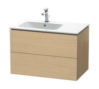 Duravit Duravit Meuble sous-lavabo L-Cube 82x48,1x55 cm, 2 tiroirs, siphon à gauche, blanc nature Quantité:1