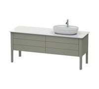 Duravit Duravit Meuble sous lavabo Luv 173,3x57 cm, 2 tiroirs, 2 portes, chêne, droite, avec miroir Quantité:1