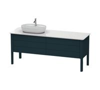 Duravit Duravit Meuble sous-lavabo Luv 173,3x57 cm, 2 tiroirs, 2 zones éclairage, gauche, bleu m Quantité:1