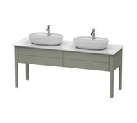Duravit Duravit Meuble sous lavabo Luv 173,3x57x74,3 cm, 2 tiroirs, acier, acier-gris mat Quantité:1