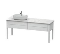 Duravit Duravit Meuble sous-lavabo Luv 173,3x57x74,3 cm, 2 tiroirs, st, gauche, blanc mat Quantité:1