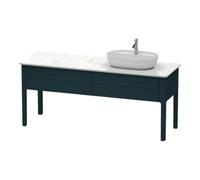 Duravit Duravit Meuble sous lavabo Luv 173,3x57x74,3 cm, 2 tiroirs, st, R, bleu satin mat Quantité:1