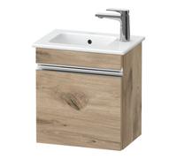 Duravit Sivida bâti-support pour lavabo, charnières à droite, poignée profilée chromée, 400x287x443mm, pour ME by Starck, SV4642R10550000, Couleur: ChÃªne marbrÃ©