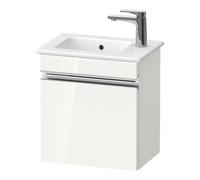 Duravit Sivida bâti-support pour lavabo, charnières à droite, poignée profilée chromée, 400x287x443mm, pour ME by Starck, SV4642R10220000, Couleur: Blanc brillant