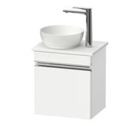 Duravit Sivida Meuble sous-lavabo sur console, charnières à droite, poignée profilée chromée, 400x325x440mm, SV4656R10180000, Couleur: Blanc Mat