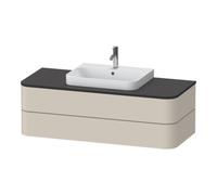 Duravit Duravit Meuble sous lavabo o. ES Happy D.2 Plus 40,8x130 cm, 2 tiroirs, taupe super mat Quantité:1