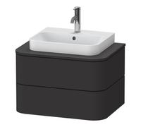 Duravit Duravit Meuble sous lavabo o. ES Happy D.2 Plus 40,8x65 cm, 2 tiroirs, graphite super mat Quantité:1