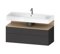 Duravit Duravit Meuble sous-lavabo Qatego 119x47x59 cm, E na/gris m, 1 tiroir, m B Quantité:1