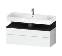 Duravit Duravit Meuble sous-lavabo Qatego 119x47x59 cm, gris m/blanc m, 1 porte, m B Quantité:1