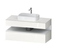Duravit Duravit Meuble sous lavabo Qatego 120x55x60 cm, blanc mat/blanc brillant, placard, niche Quantité:1