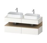 Duravit Duravit Meuble sous-lavabo Qatego 140x55x60 cm, E na/we m, Pl, lavabo double face Quantité:1