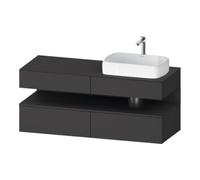 Duravit Duravit Meuble sous-lavabo Qatego 140x55x60 cm, gris, Pl, large, niche Quantité:1