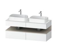 Duravit Duravit Meuble sous-lavabo Qatego 140x55x60 cm, T m/we m, Pl, évier double face Quantité:1