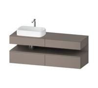 Duravit Duravit Meuble sous lavabo Qatego 160x55x60 cm, blanc mat, console, cuvette gauche Quantité:1