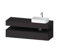 Duravit Duravit Meuble sous lavabo Qatego 160x55x60 cm, gris, plan, large, niche Quantité:1