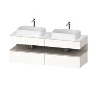 Duravit Duravit Meuble sous lavabo Qatego 160x55x60 cm, porte m/we g, Pl, évier double face Quantité:1