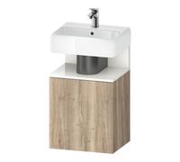 Duravit Duravit Meuble sous lavabo Qatego 44x35x64,5 cm, 1 porte, blanc/gres marbré Quantité:1