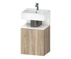 Duravit Duravit Meuble sous lavabo Qatego 44x35x64,5 cm, 1 porte, blanc/gres marbré Quantité:1
