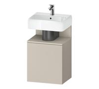 Duravit Duravit Meuble sous lavabo Qatego 44x35x64,5 cm, 1 porte, T droite, T mat/taupe ma Quantité:1