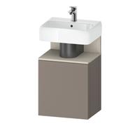Duravit Duravit Meuble sous-lavabo Qatego 44x35x64,5 cm, 1 tiroir, T droite, T mat/Basalte ma Quantité:1