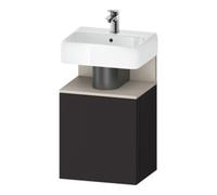 Duravit Duravit Meuble sous-lavabo Qatego 44x35x64,5 cm, 1 tiroir, T droite, Taupe m/Gris mat Quantité:1