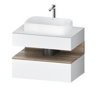 Duravit Duravit Meuble sous lavabo Qatego 80x55x60 cm, blanc mat, placage, pour niche Quantité:1