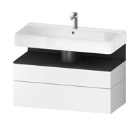 Duravit Duravit Meuble sous-lavabo Qatego 99x47x59 cm, gris m/blanc m, 1 porte, avec B Quantité:1