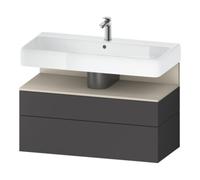 Duravit Duravit Meuble sous lavabo Qatego 99x47x59cm, T avec grille, 1 porte, 1 tiroir Quantité:1