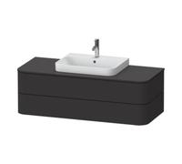 Duravit Duravit Meuble sous lavabo sans ES Happy D.2 Plus 40,8x130 cm, 2 tiroirs, graphite super mat Quantité:1