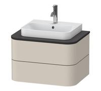 Duravit Duravit Meuble sous lavabo sans ES Happy D.2 Plus 40,8x65 cm, 2 tiroirs, taupe super mat Quantité:1