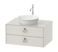 Duravit Duravit Meuble sous lavabo sans ES White Tulip 40,8x80x55 cm, 2 tiroirs, avec poignée, blanc nord mat Quantité:1