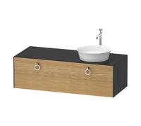 Duravit Duravit Meuble sous-lavabo White Tulip 130x55 cm, 1 tiroir, gris naturel brillant Quantité:1
